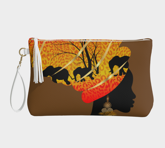 Solfia Vegan Leather Wristlet