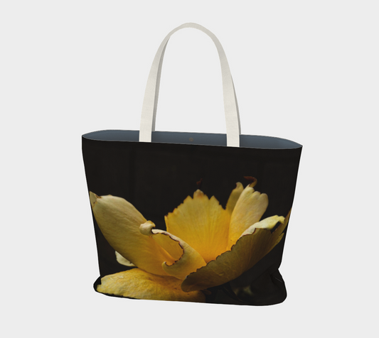 Winter Bloom Large Tote Bag